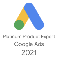 Google Ads Platinum Product Expert Badge 2021